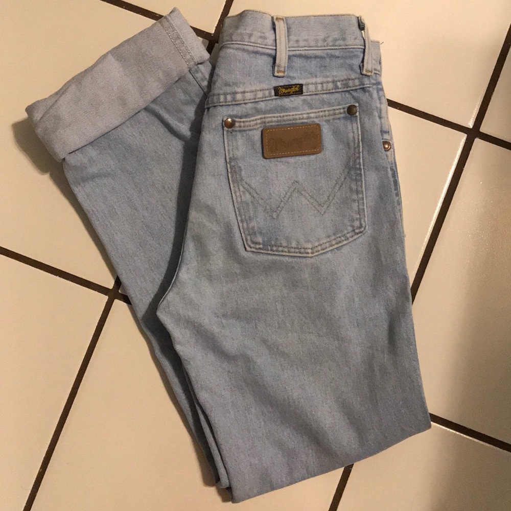 High waisted wrangler jeans